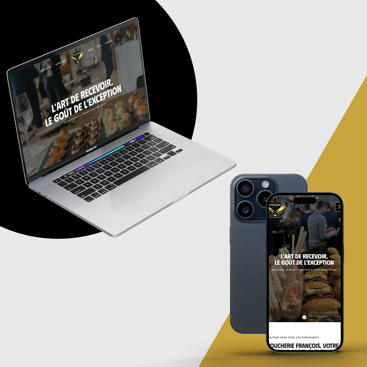mockup realisation traiteur françois